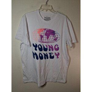 NWOT American Eagle Young Money Short Sleeve Crew T-Shirt White Men's XL